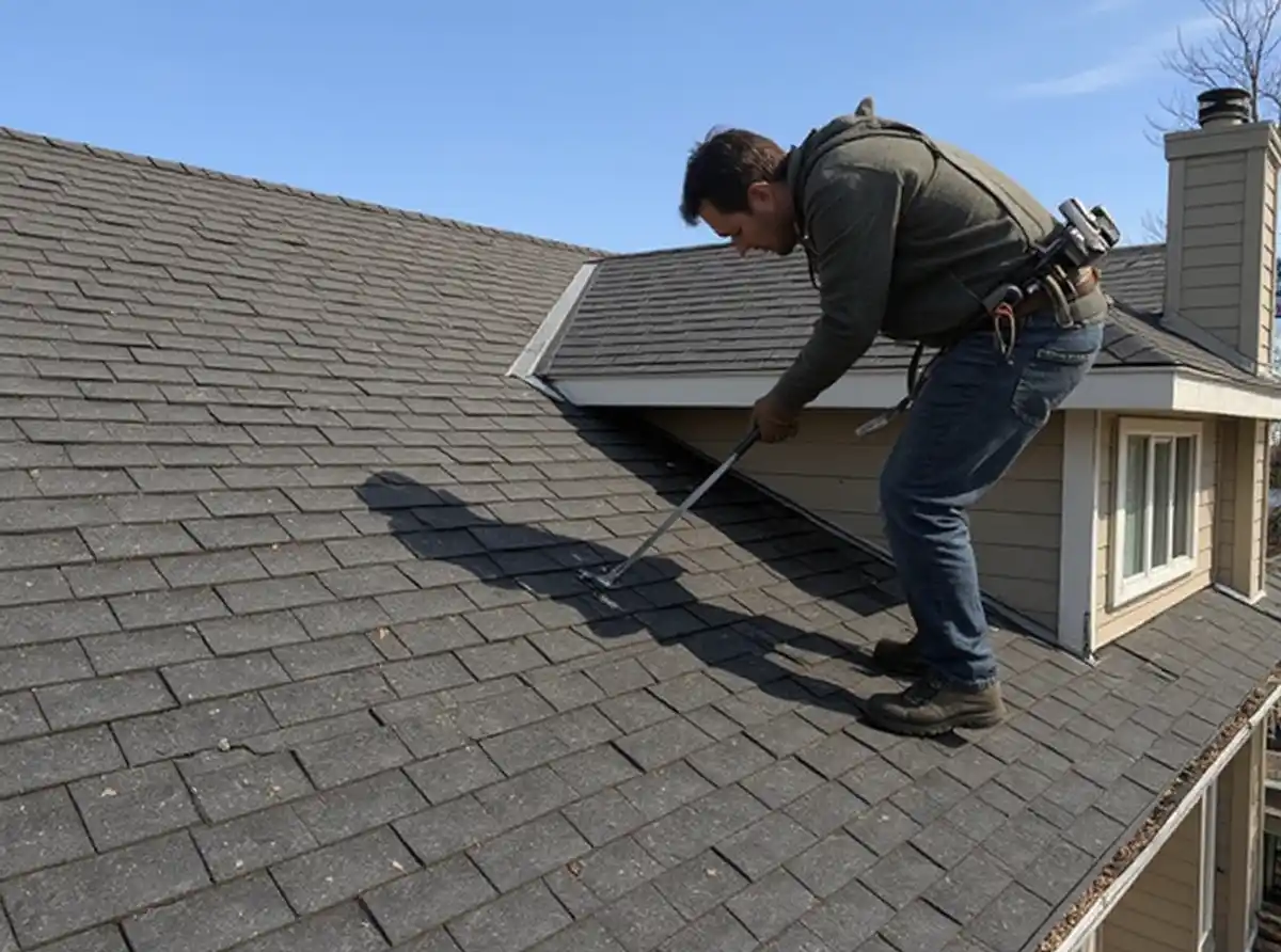 Completed roof inspection in Baldwin City, Kansas